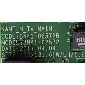 MAIN PARA TV SAMSUNG / NUMERO DE PARTE BN94-12661B / BN41-02572B / BN97-13704L / BN9412661B / DISPLAY BN96-42070A / LSF650FF01-M01 / MODELO QN65Q7FAMFXZA FB04	